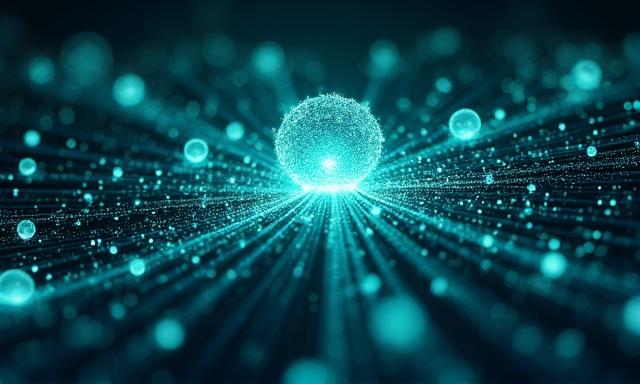 Abstract representation of Large Language Models connecting to data nodes